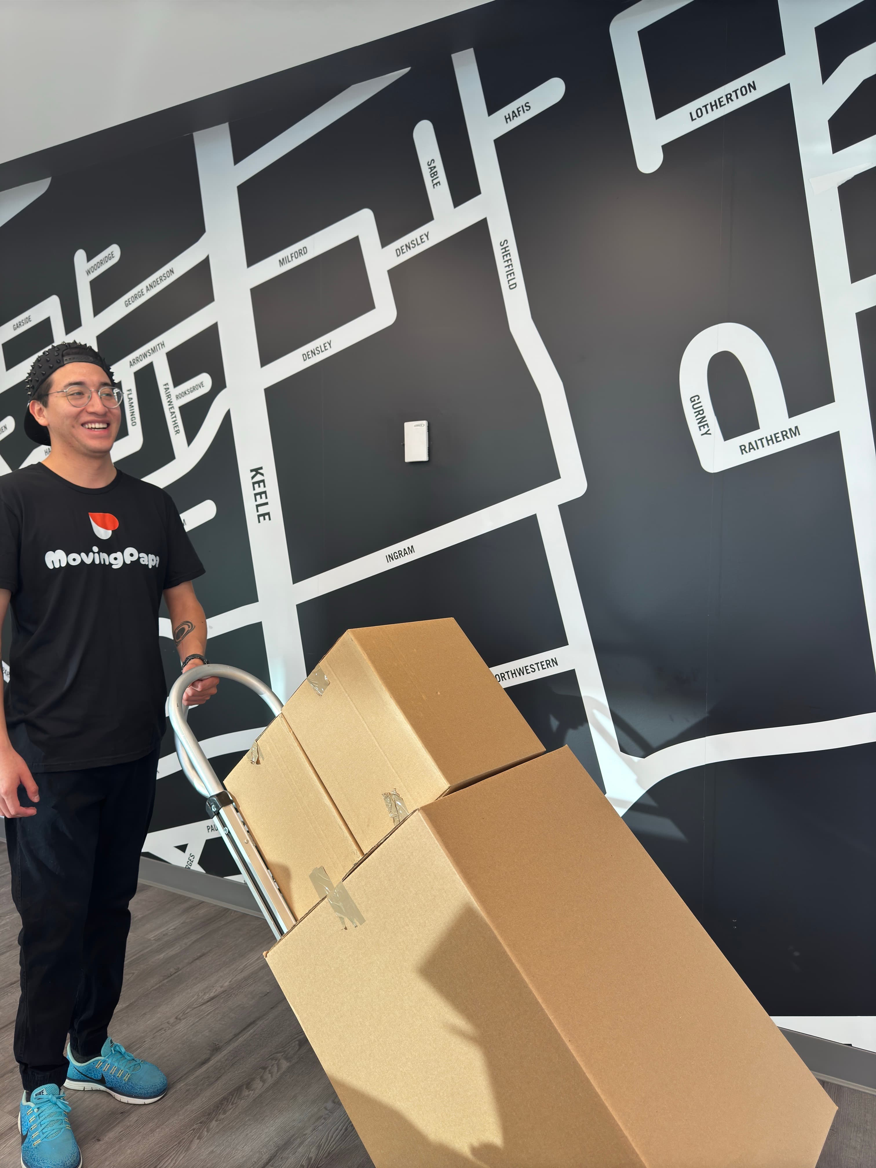 Warehouse Moving background